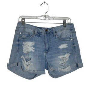 American Eagle Women's Distressed Boy Midi Shorts - Size 6